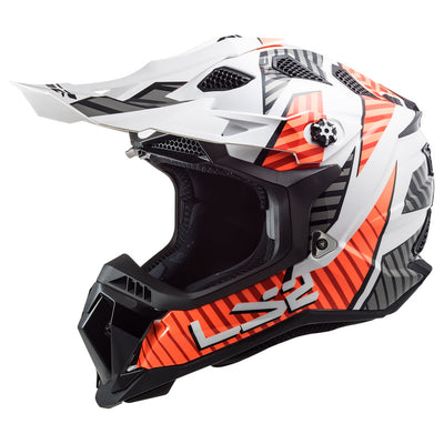 LS2 Subverter Evo Helmet Large Astro - White/Orange#mpn_700-1104