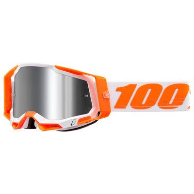 100% Racecraft 2 Goggle Orange Frame/Silver Flash Lens#mpn_50010-00013