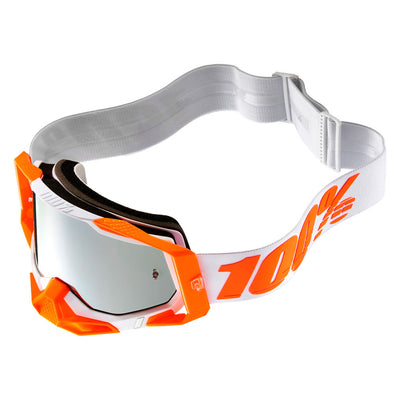 100% Racecraft 2 Goggle Orange Frame/Silver Flash Lens#mpn_50010-00013