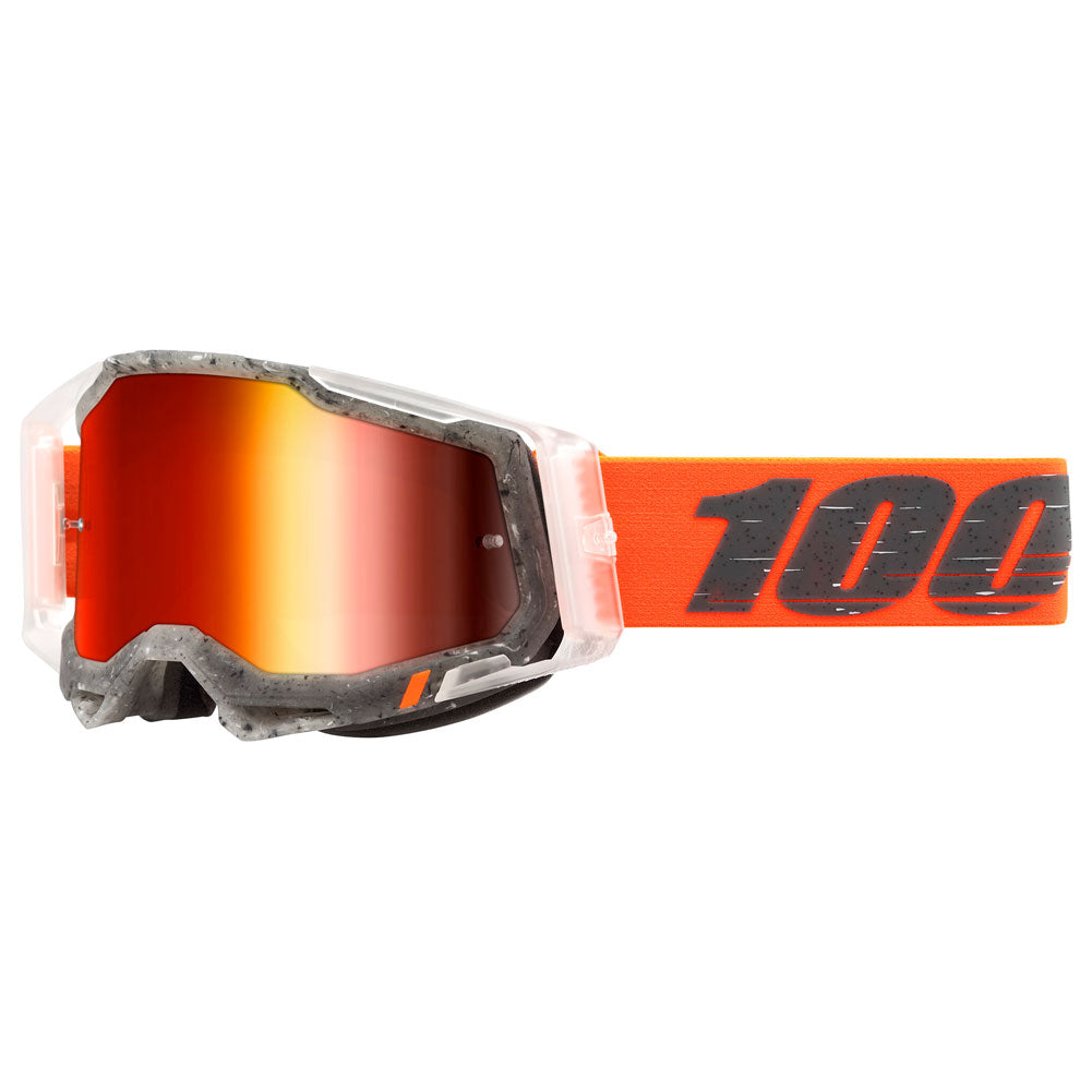 100% Racecraft 2 Goggle Schrute Frame/Red Mirror Lens#mpn_50010-00014