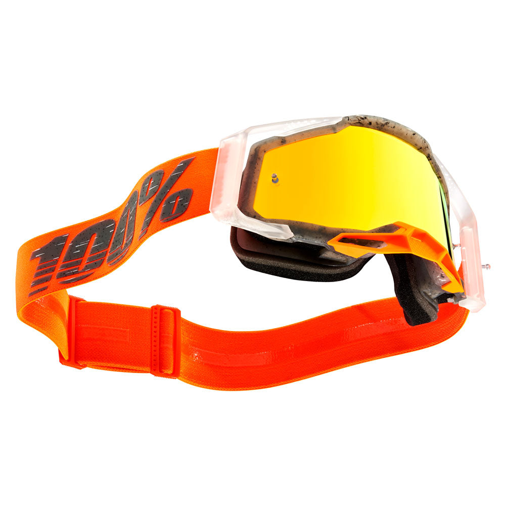 100% Racecraft 2 Goggle Schrute Frame/Red Mirror Lens#mpn_50010-00014