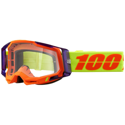 100% Racecraft 2 Goggle Panam Frame/Clear Lens#mpn_50009-00021