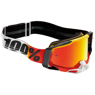 100% Racecraft 2 Goggle Ogusto Frame/Red Mirror Lens#mpn_50010-00024