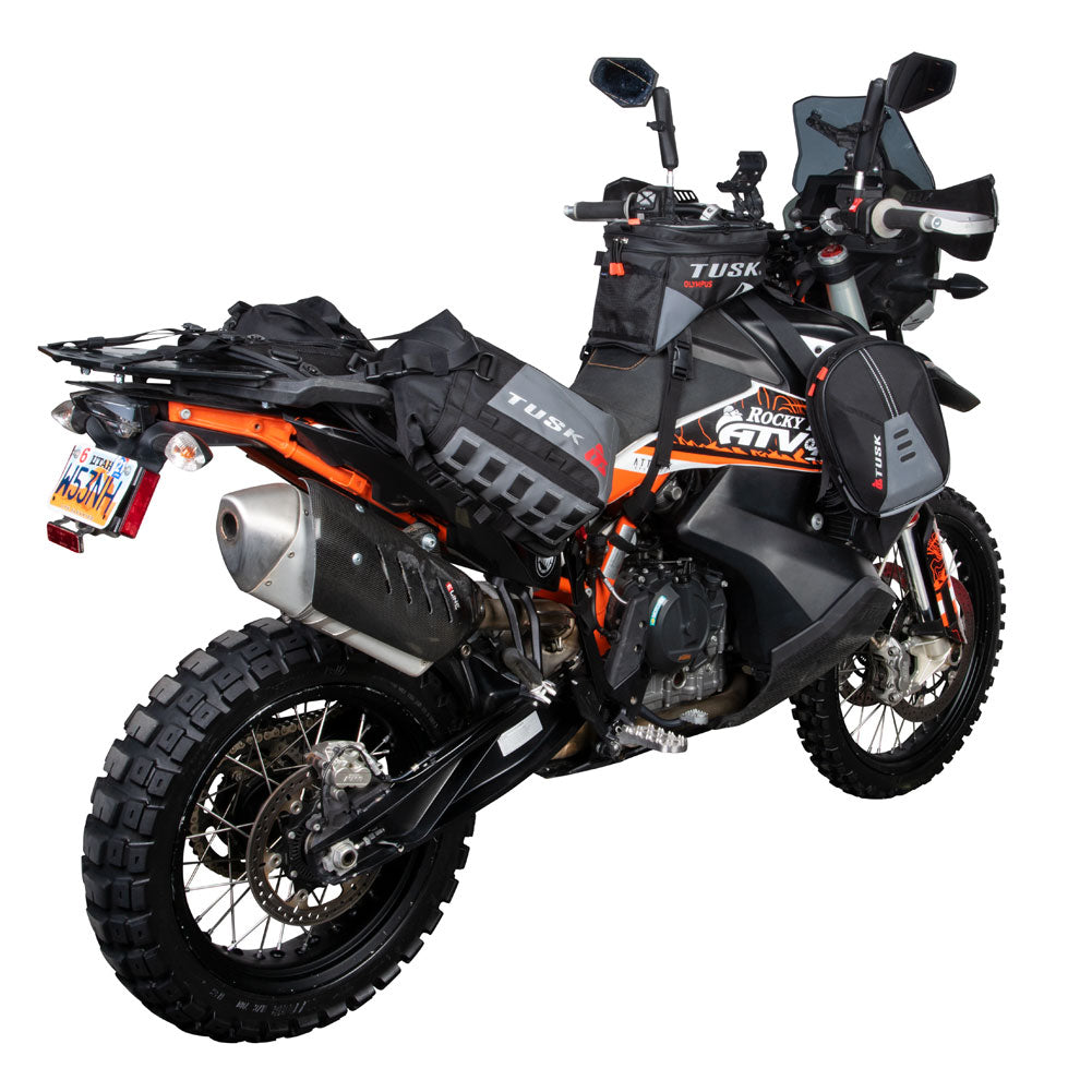 Long Rider Rackless Motorcycle Tusk Excursion Rackless Luggage System for Motorcycles + Dirt Bikes ...
