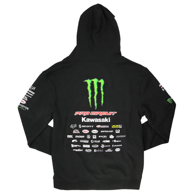 Pro Circuit Monster Team Logo Zip-Up Hooded Sweatshirt #204541-P