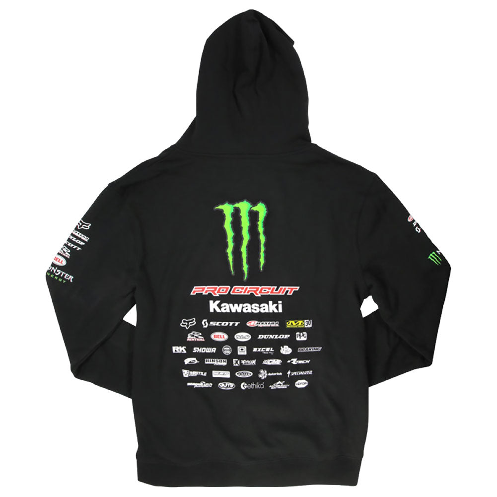 Pro Circuit Monster Team Logo Zip-Up Hooded Sweatshirt #204541-P