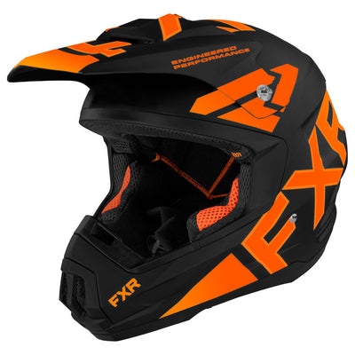 FXR Racing Torque Team Helmet Small Black/Orange#mpn_220620-1030-07