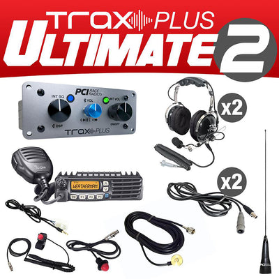 PCI Race Radio Trax Plus Ultimate 2 Seat UTV Package with Mount Kit #205625-P