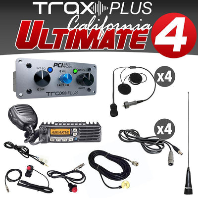 PCI Race Radio Trax Plus California Ultimate 4 Seat UTV Package with Mount Kit #205633-P
