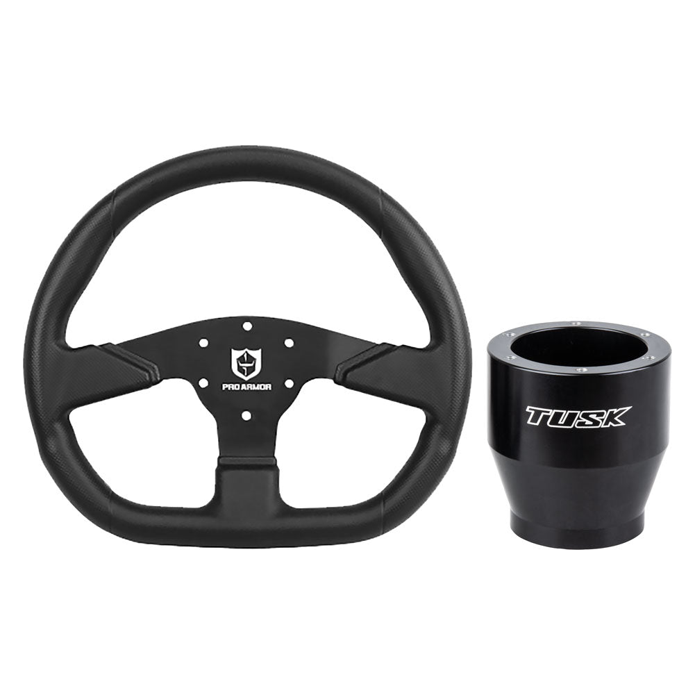 Tusk Steering Wheel Hub with Pro Armor Steering Wheel "D" Shaped Steering Wheel#mpn_2061720003