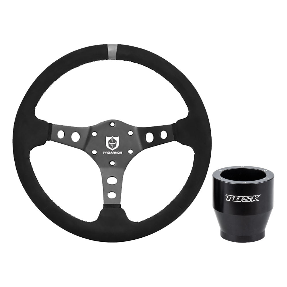 Tusk Steering Wheel Hub with Pro Armor Steering Wheel Top Marker Suede Steering Wheel#mpn_2061720004