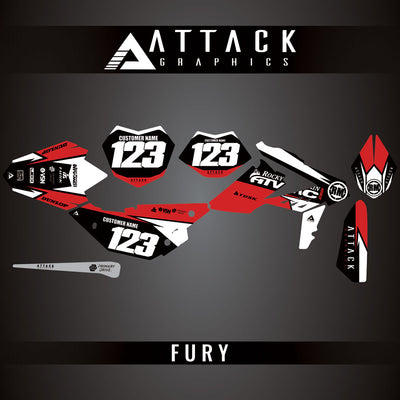 Attack Graphics Custom Fury Complete Bike Graphics Kit#206972-P