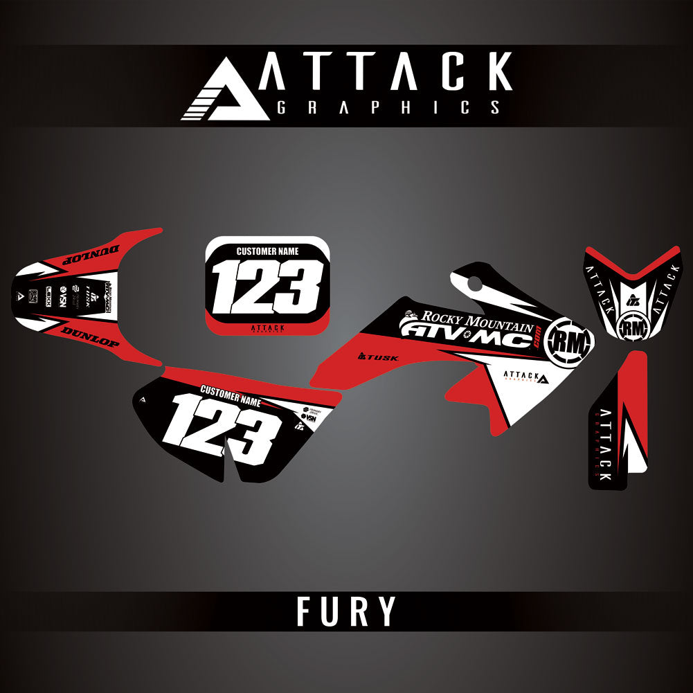 Attack Graphics Custom Fury Complete Bike Graphics Kit#206972-P