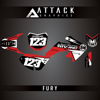 Attack Graphics Custom Fury Complete Bike Graphics Kit#206972-P