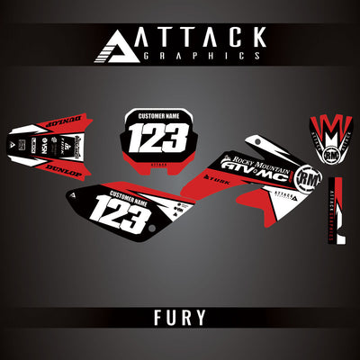 Attack Graphics Custom Fury Complete Bike Graphics Kit#206972-P