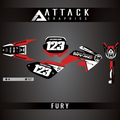 Attack Graphics Custom Fury Complete Bike Graphics Kit#206972-P