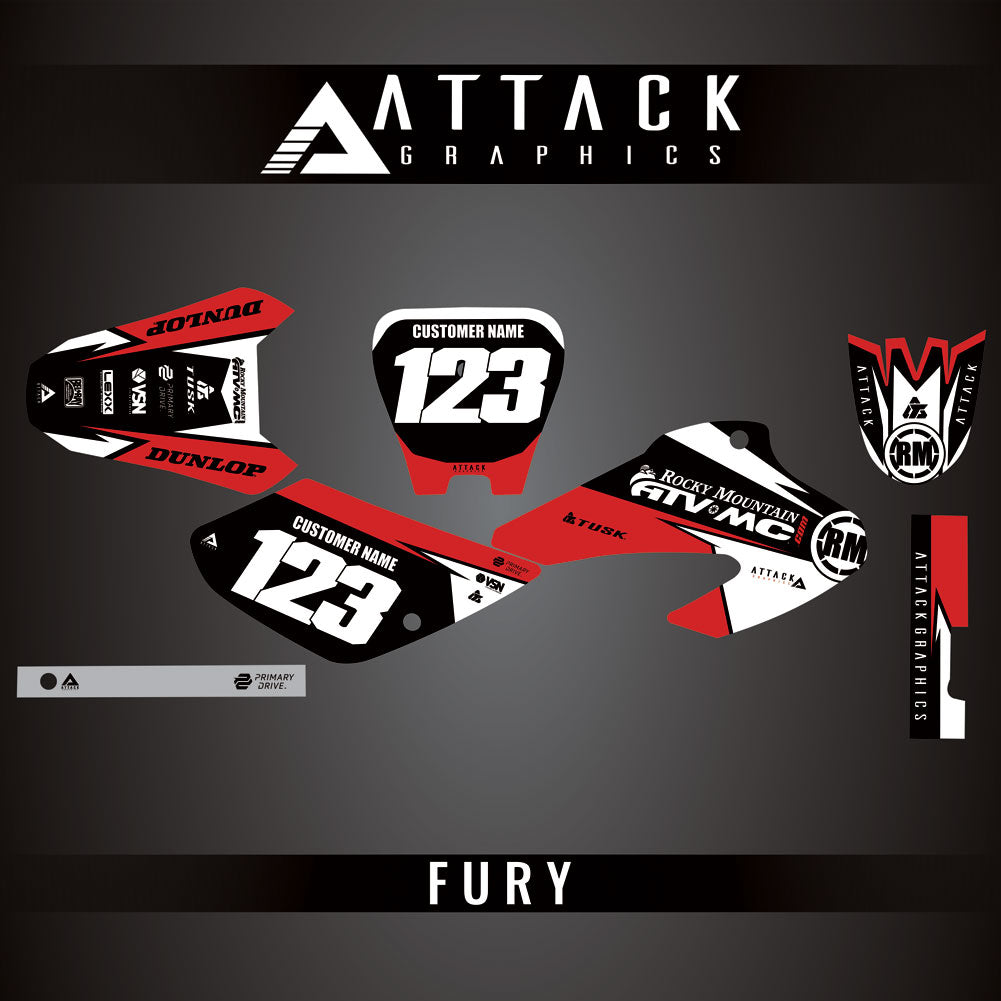 Attack Graphics Custom Fury Complete Bike Graphics Kit#206972-P