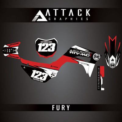 Attack Graphics Custom Fury Complete Bike Graphics Kit#206972-P