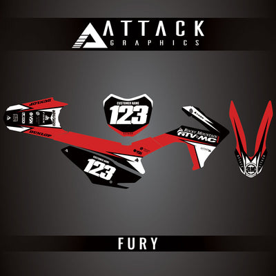 Attack Graphics Custom Fury Complete Bike Graphics Kit#206972-P