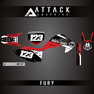 Attack Graphics Custom Fury Complete Bike Graphics Kit#206972-P