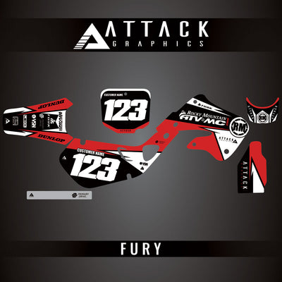 Attack Graphics Custom Fury Complete Bike Graphics Kit#206972-P