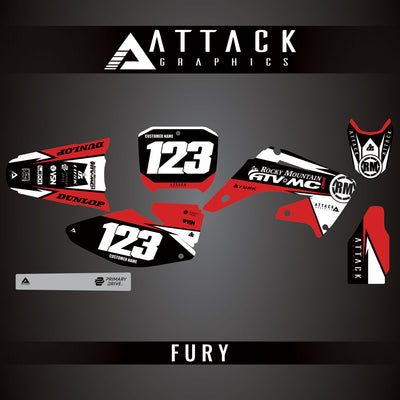 Attack Graphics Custom Fury Complete Bike Graphics Kit#206972-P