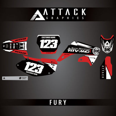 Attack Graphics Custom Fury Complete Bike Graphics Kit#206972-P