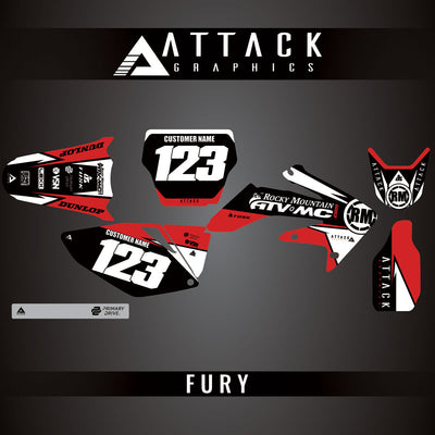 Attack Graphics Custom Fury Complete Bike Graphics Kit#206972-P