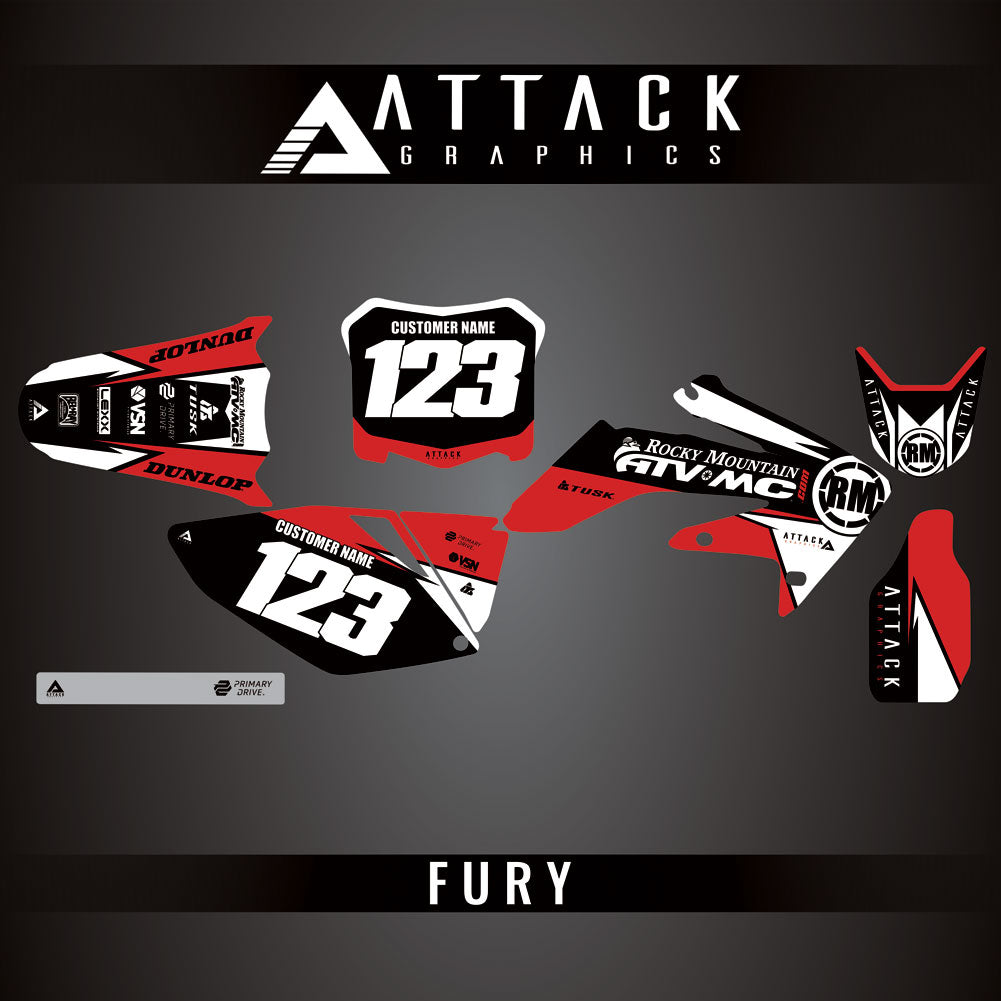 Attack Graphics Custom Fury Complete Bike Graphics Kit#206972-P