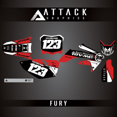 Attack Graphics Custom Fury Complete Bike Graphics Kit#206972-P