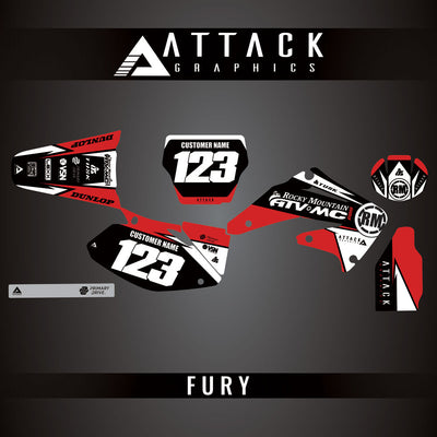 Attack Graphics Custom Fury Complete Bike Graphics Kit#206972-P