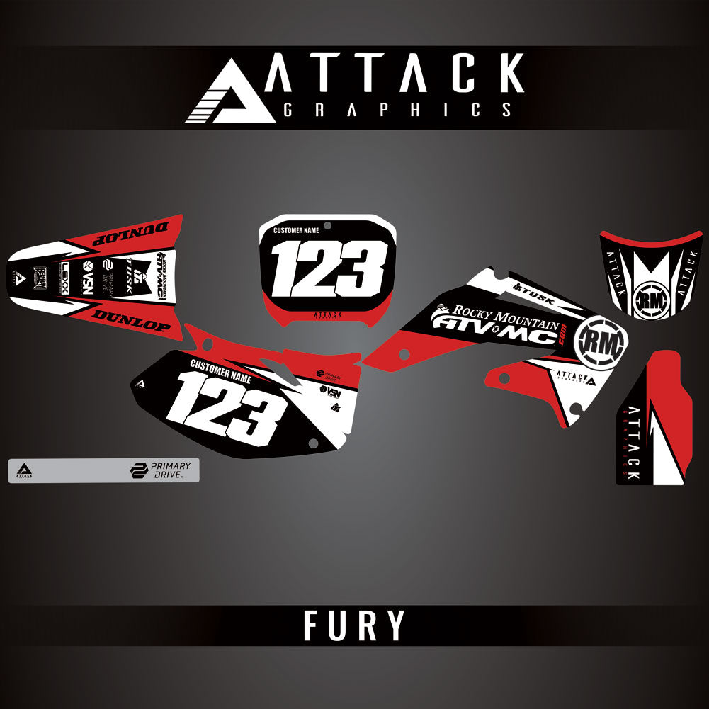 Attack Graphics Custom Fury Complete Bike Graphics Kit#206972-P