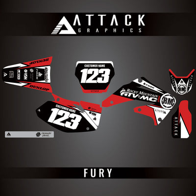 Attack Graphics Custom Fury Complete Bike Graphics Kit#206972-P