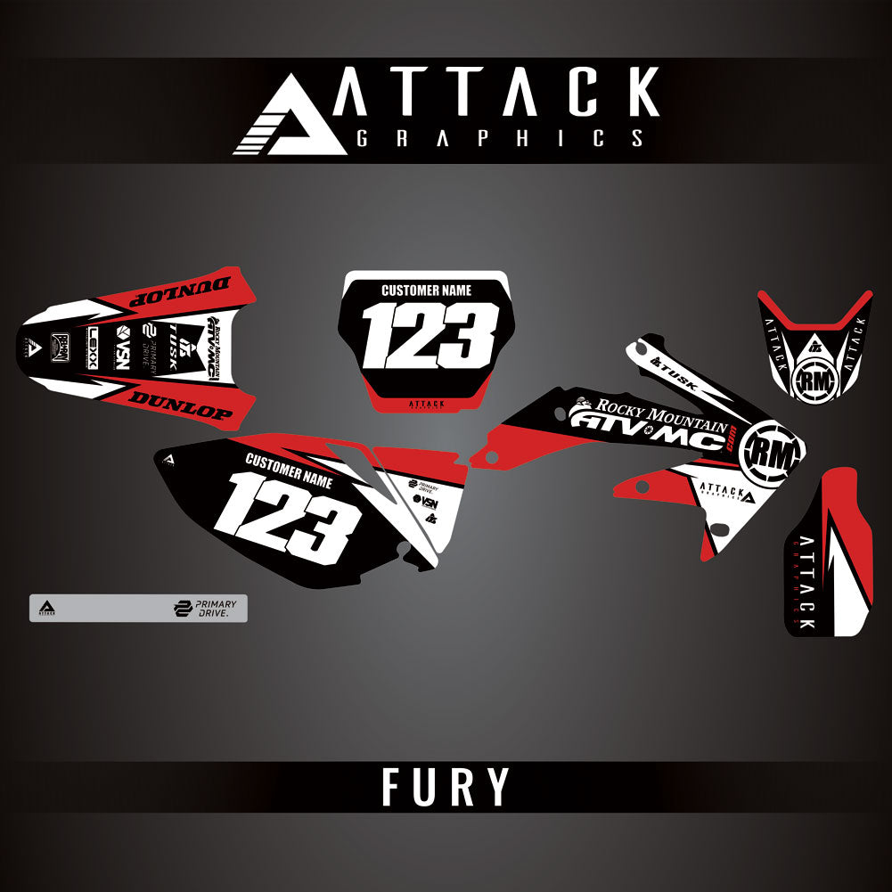 Attack Graphics Custom Fury Complete Bike Graphics Kit#206972-P