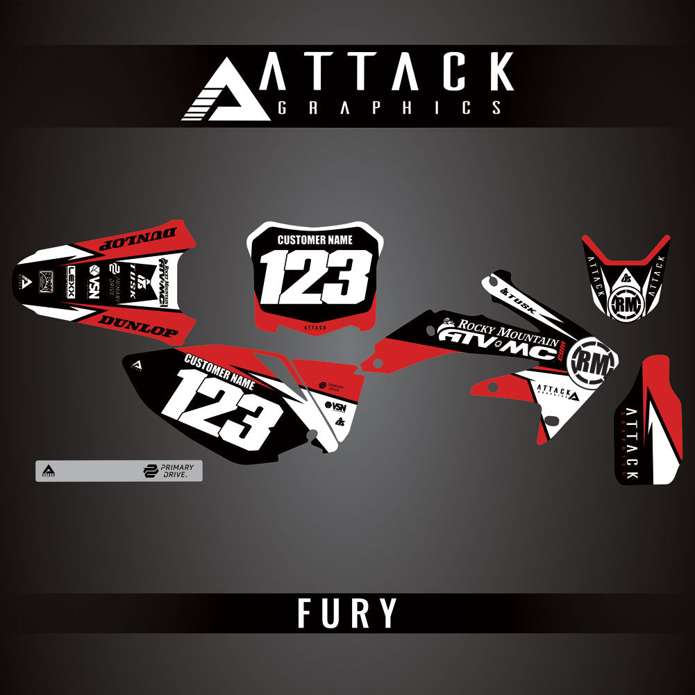 Attack Graphics Custom Fury Complete Bike Graphics Kit#206972-P