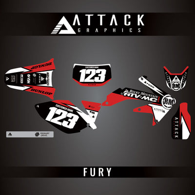 Attack Graphics Custom Fury Complete Bike Graphics Kit#206972-P