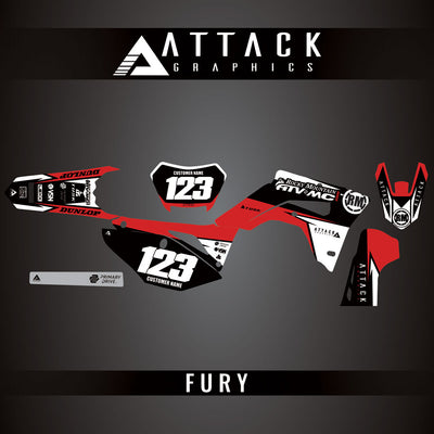 Attack Graphics Custom Fury Complete Bike Graphics Kit#206972-P