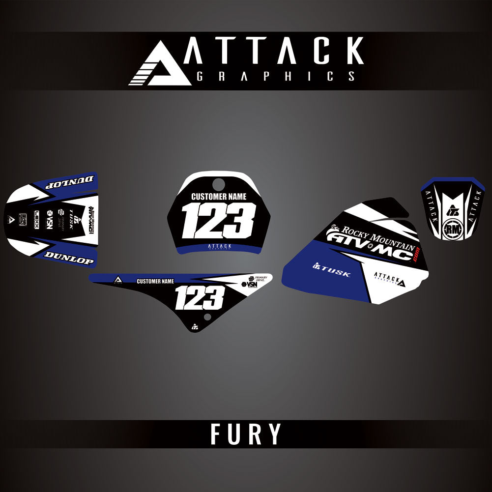 Attack Graphics Custom Fury Complete Bike Graphics Kit#206972-P