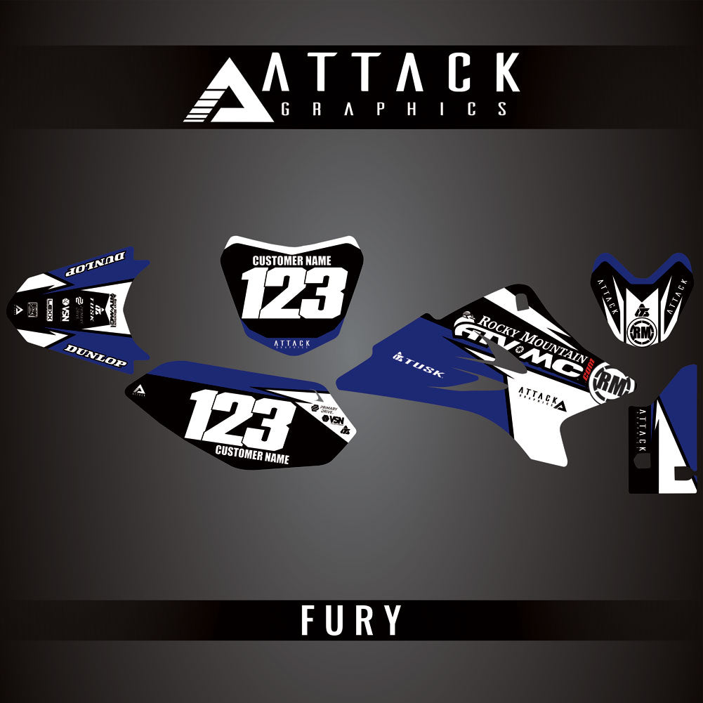 Attack Graphics Custom Fury Complete Bike Graphics Kit#206972-P