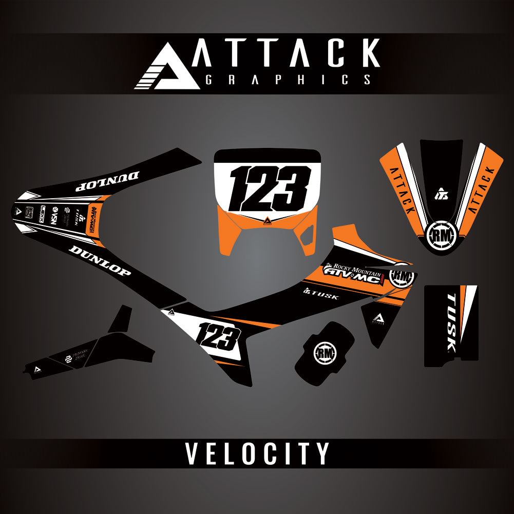 Attack Graphics Custom Fury Complete Bike Graphics Kit#206972-P