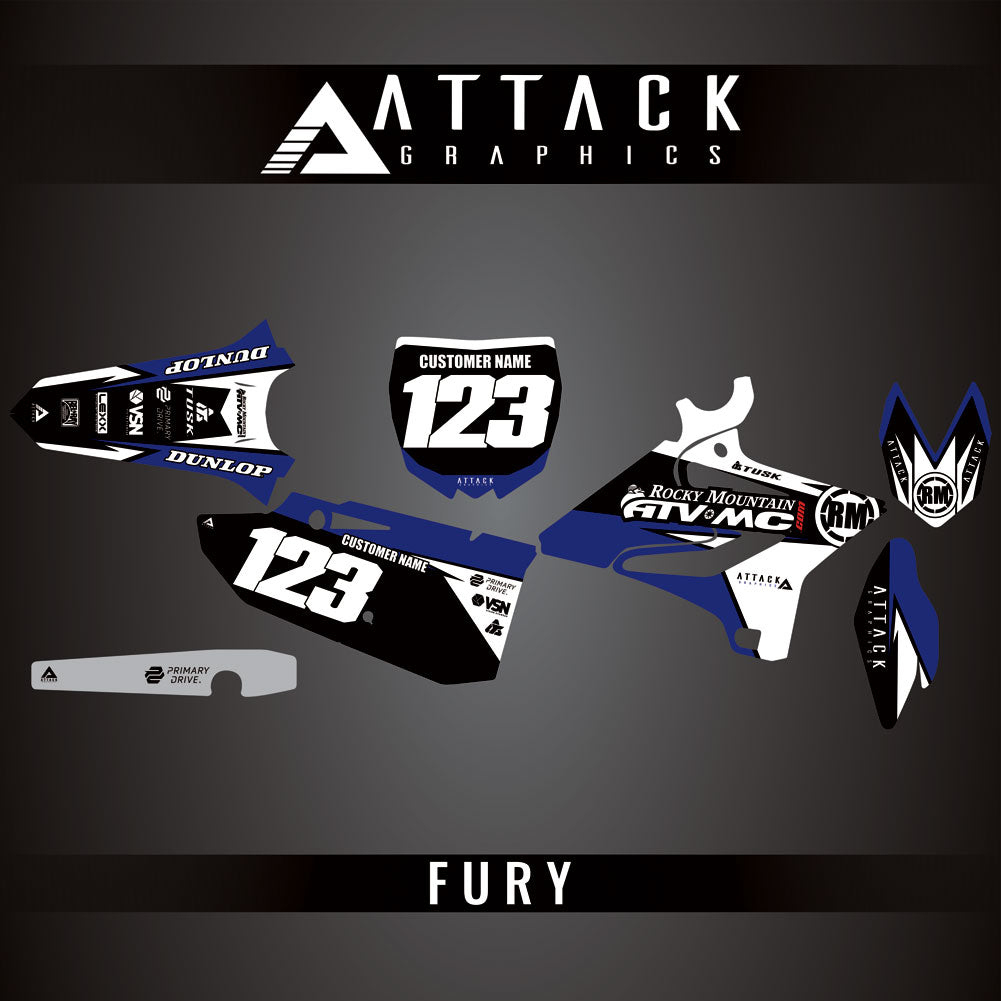 Attack Graphics Custom Fury Complete Bike Graphics Kit#206972-P