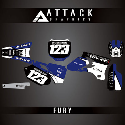 Attack Graphics Custom Fury Complete Bike Graphics Kit#206972-P