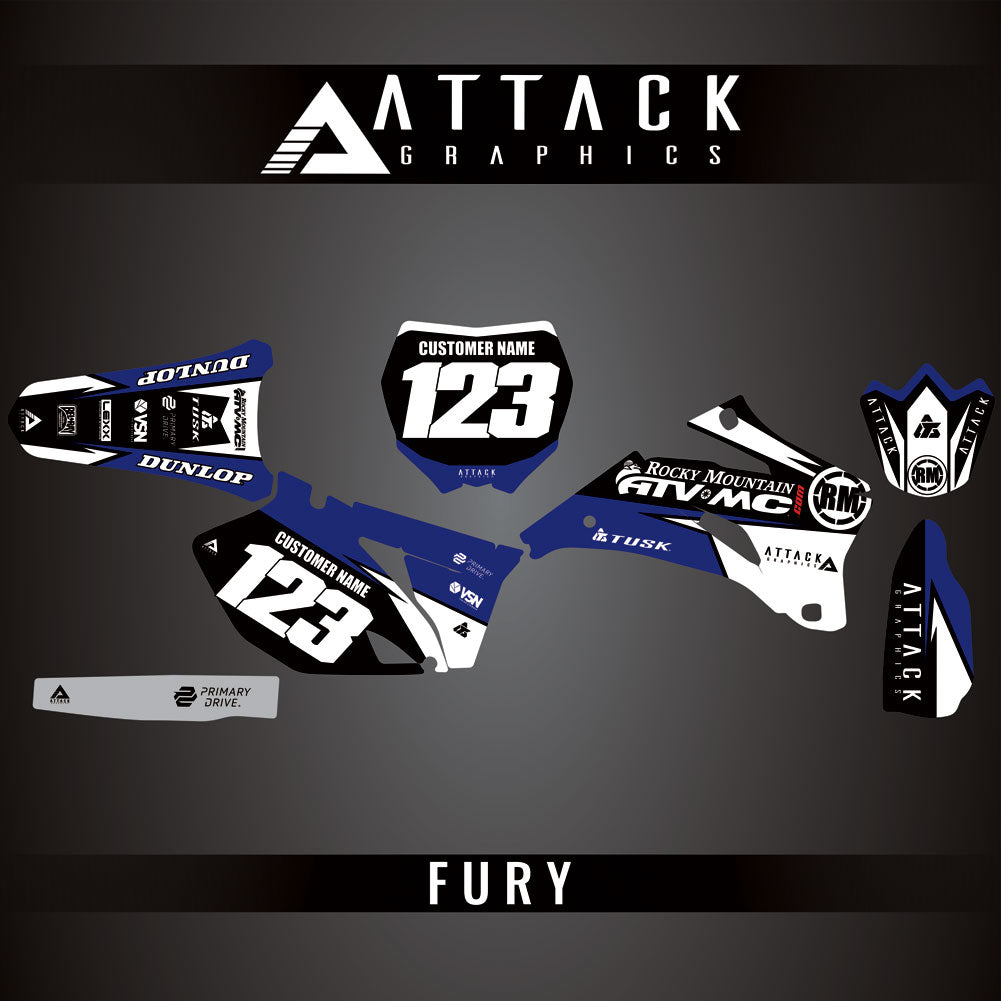 Attack Graphics Custom Fury Complete Bike Graphics Kit#206972-P