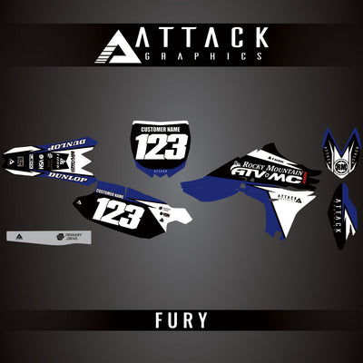 Attack Graphics Custom Fury Complete Bike Graphics Kit#206972-P