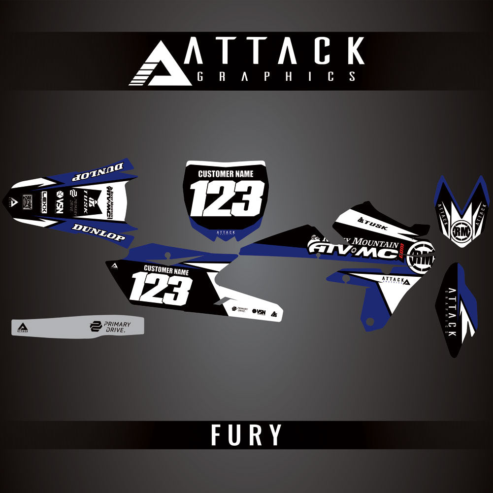 Attack Graphics Custom Fury Complete Bike Graphics Kit#206972-P