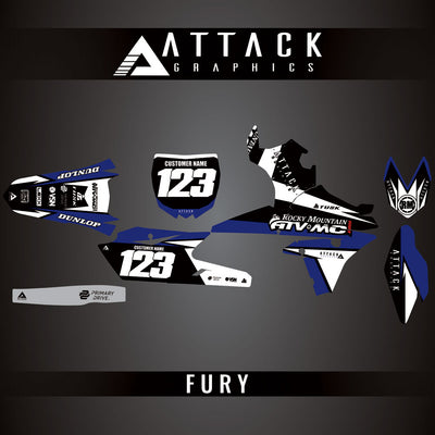 Attack Graphics Custom Fury Complete Bike Graphics Kit#206972-P