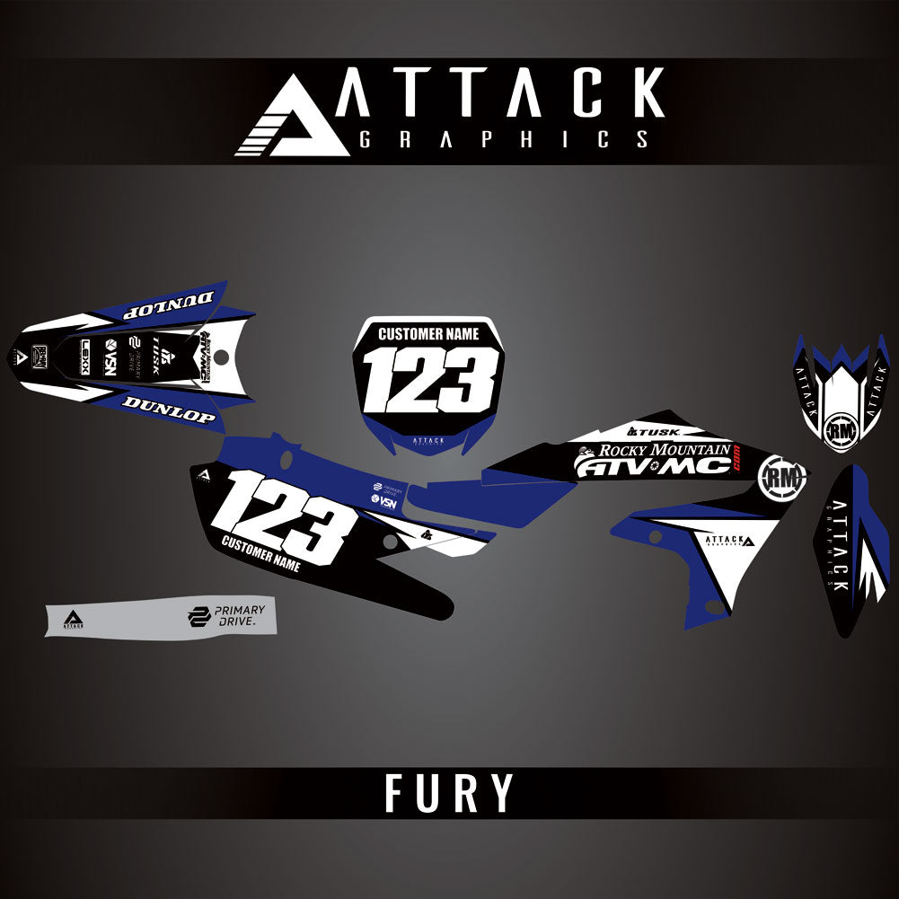 Attack Graphics Custom Fury Complete Bike Graphics Kit#206972-P