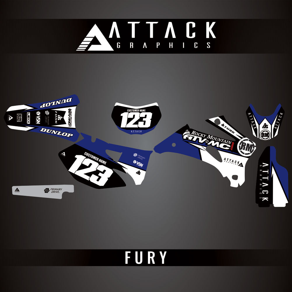 Attack Graphics Custom Fury Complete Bike Graphics Kit#206972-P