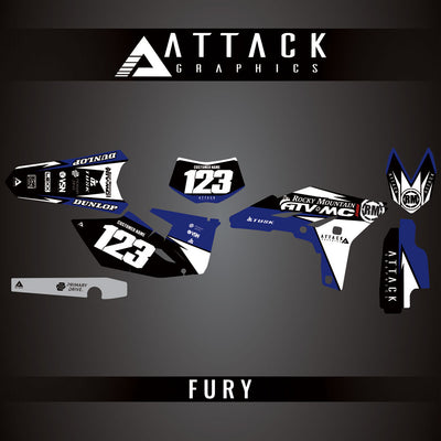 Attack Graphics Custom Fury Complete Bike Graphics Kit#206972-P