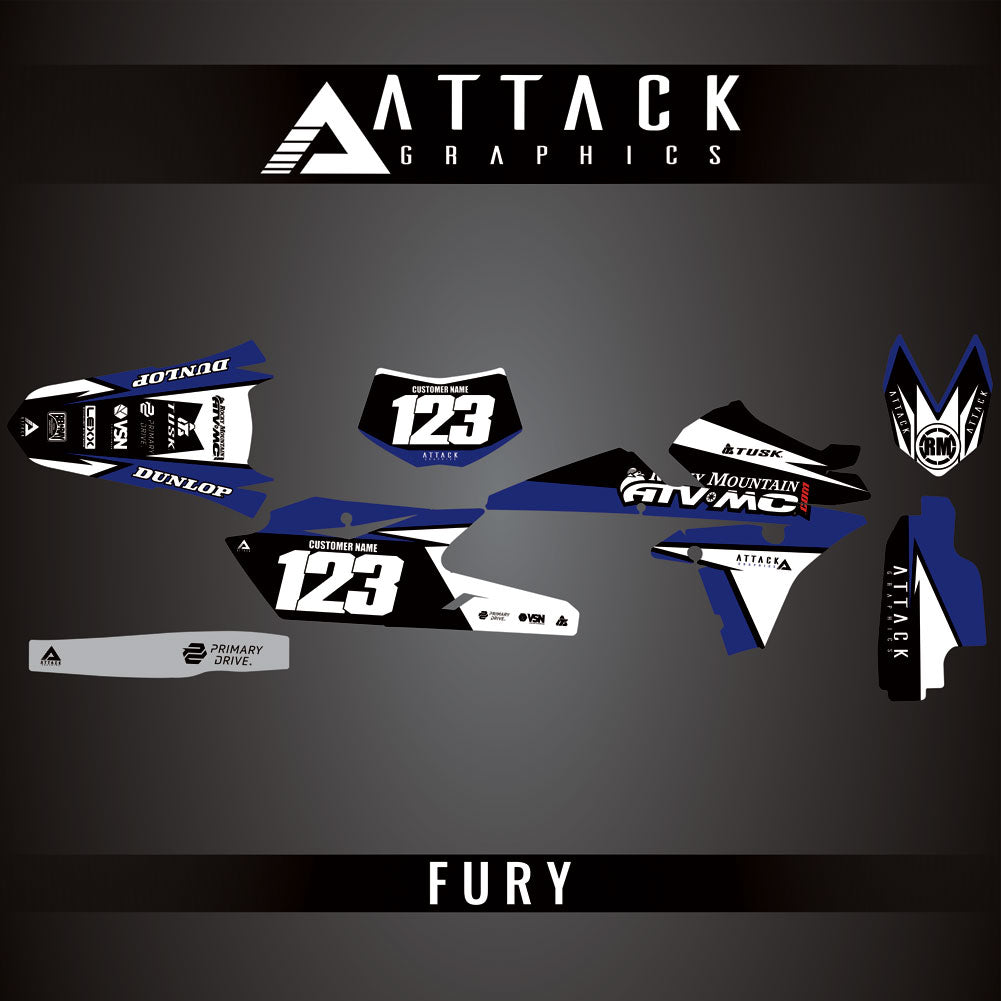 Attack Graphics Custom Fury Complete Bike Graphics Kit#206972-P